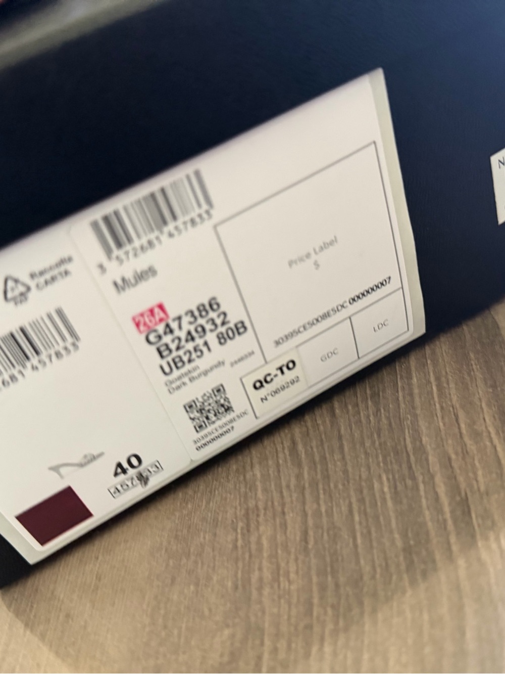 Chanel Burgundy Mules (New Collection) NEW - Picture 5 of 6